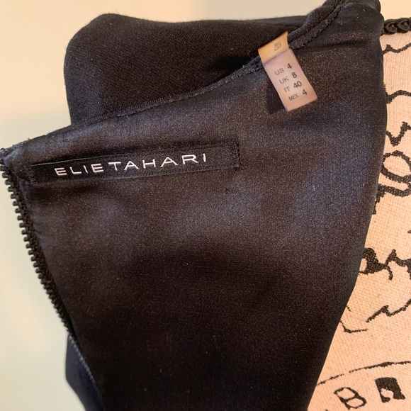 Elie Tahari Pink/Red Panel Sheath Dress size 4 - Picture 7 of 8